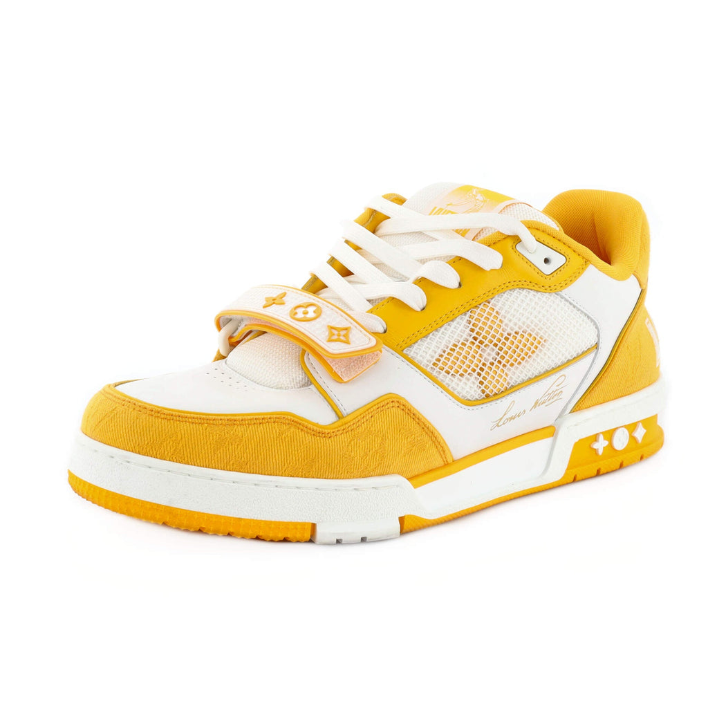Men's LV Trainer Velcro Sneakers Leather and Mesh