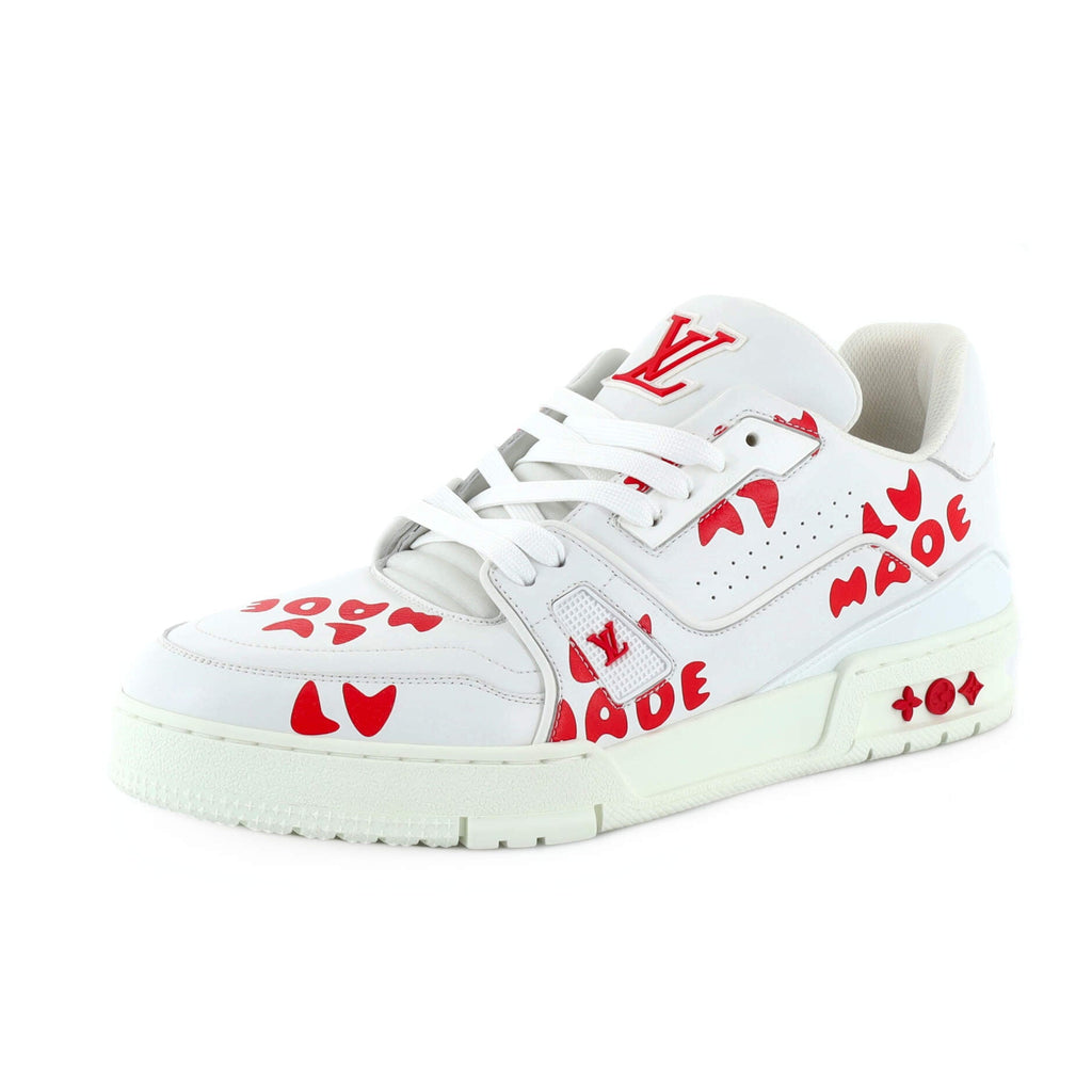 Men's Nigo LV Trainer Sneakers Limited Edition Printed Leather