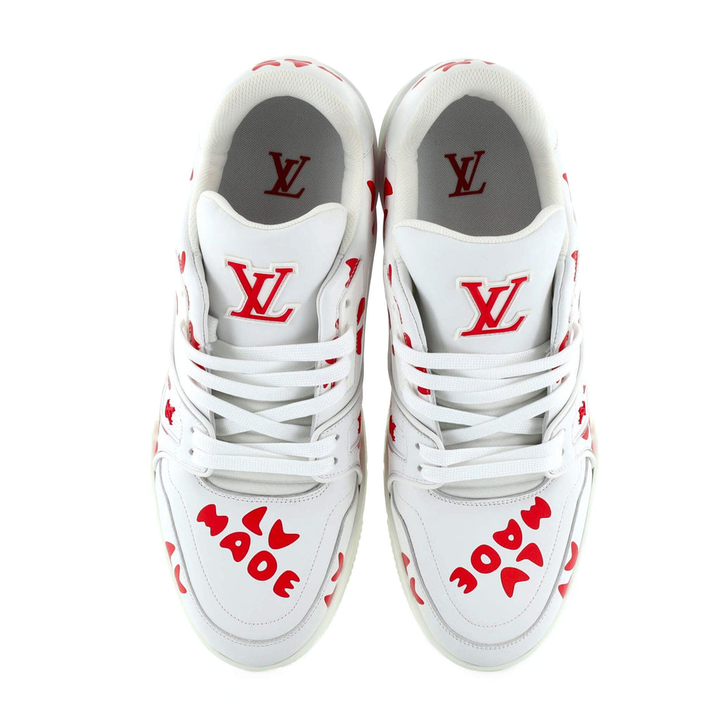 Men's Nigo LV Trainer Sneakers Limited Edition Printed Leather