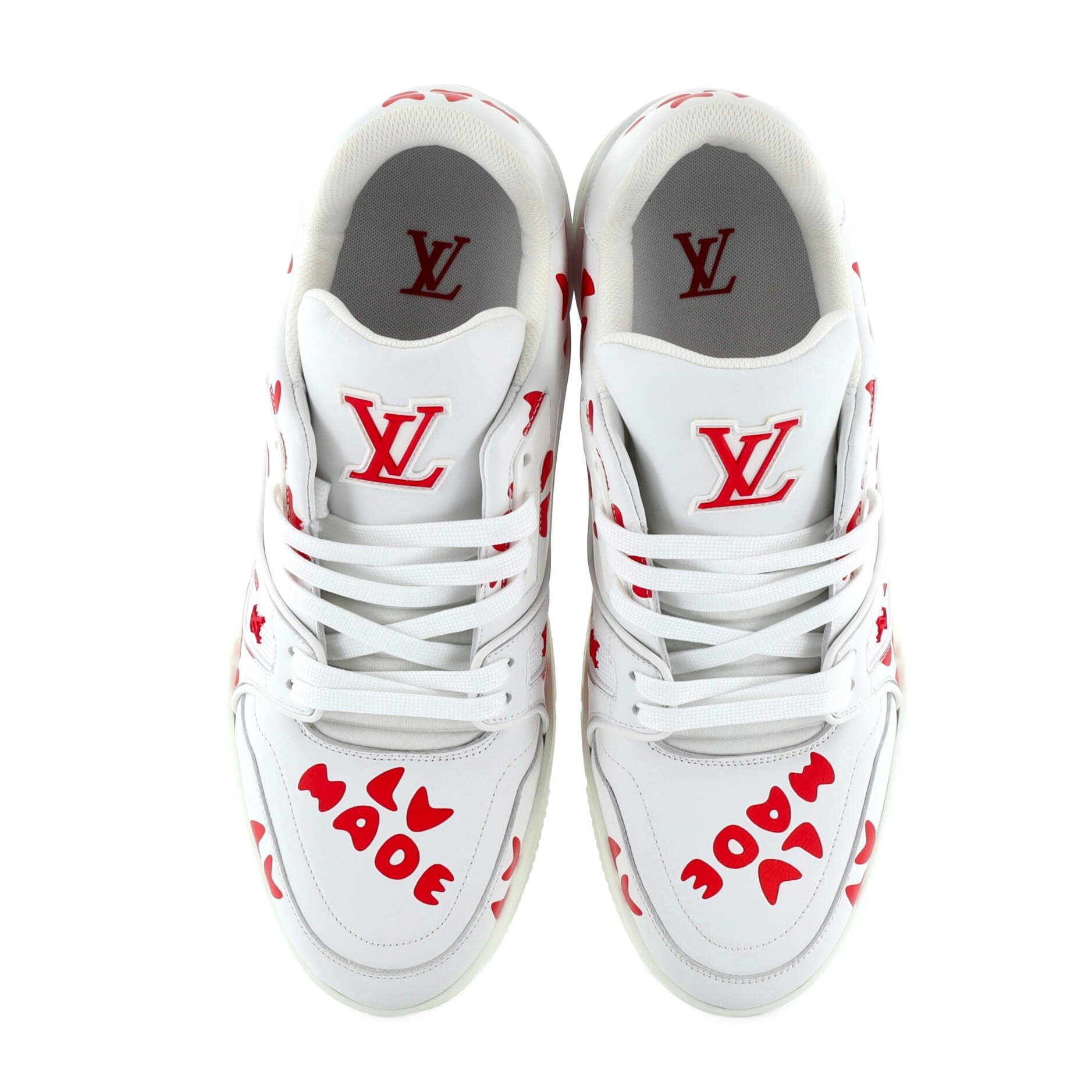 Men's Nigo LV Trainer Sneakers Limited Edition Printed Leather