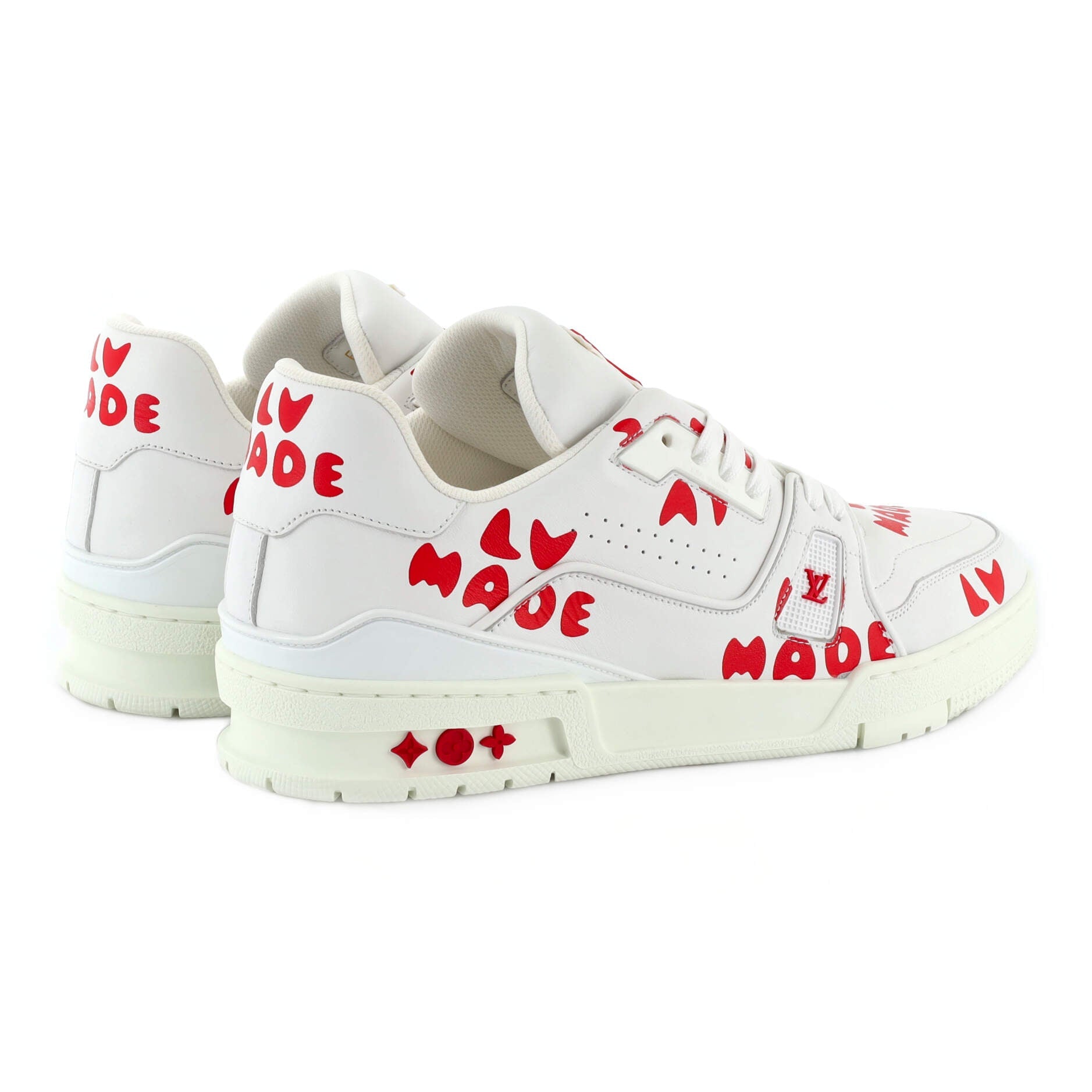 Men's Nigo LV Trainer Sneakers Limited Edition Printed Leather