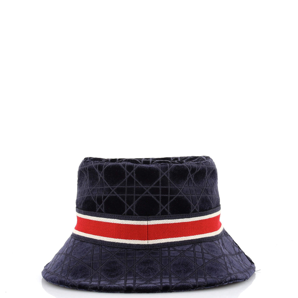 Teddy D Bucket Hat Cannage Embroidered Velvet