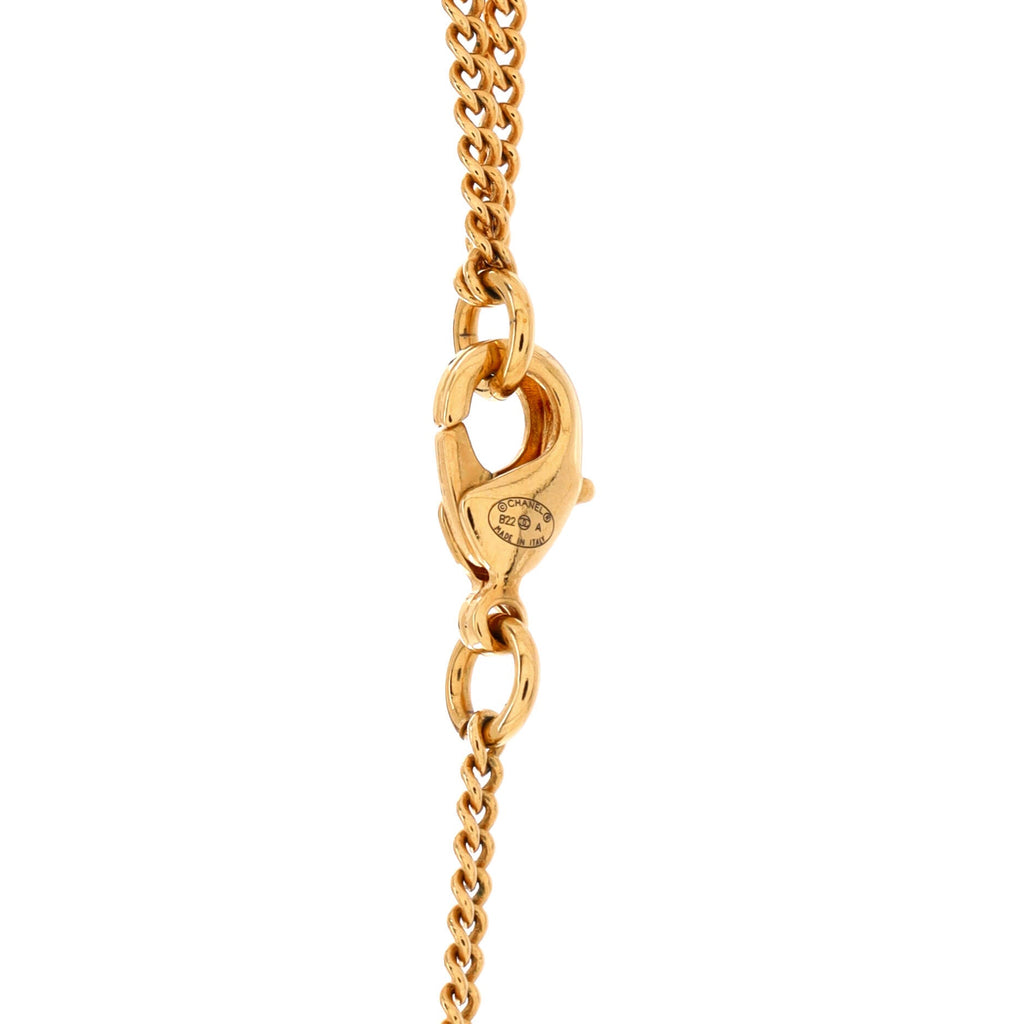 CC Rue Cambon Tag Pendant Necklace Metal