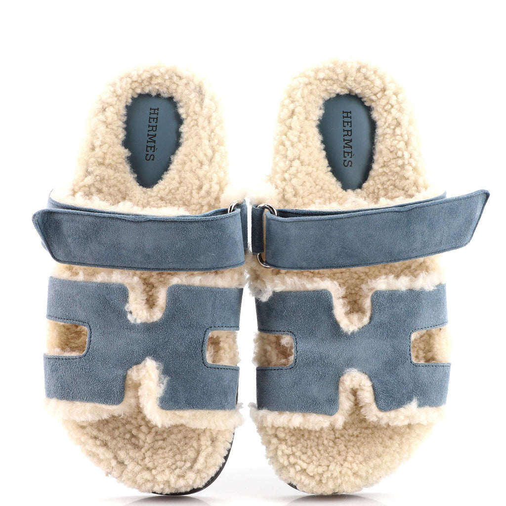 Women's Chypre Sandals Suede with Shearling