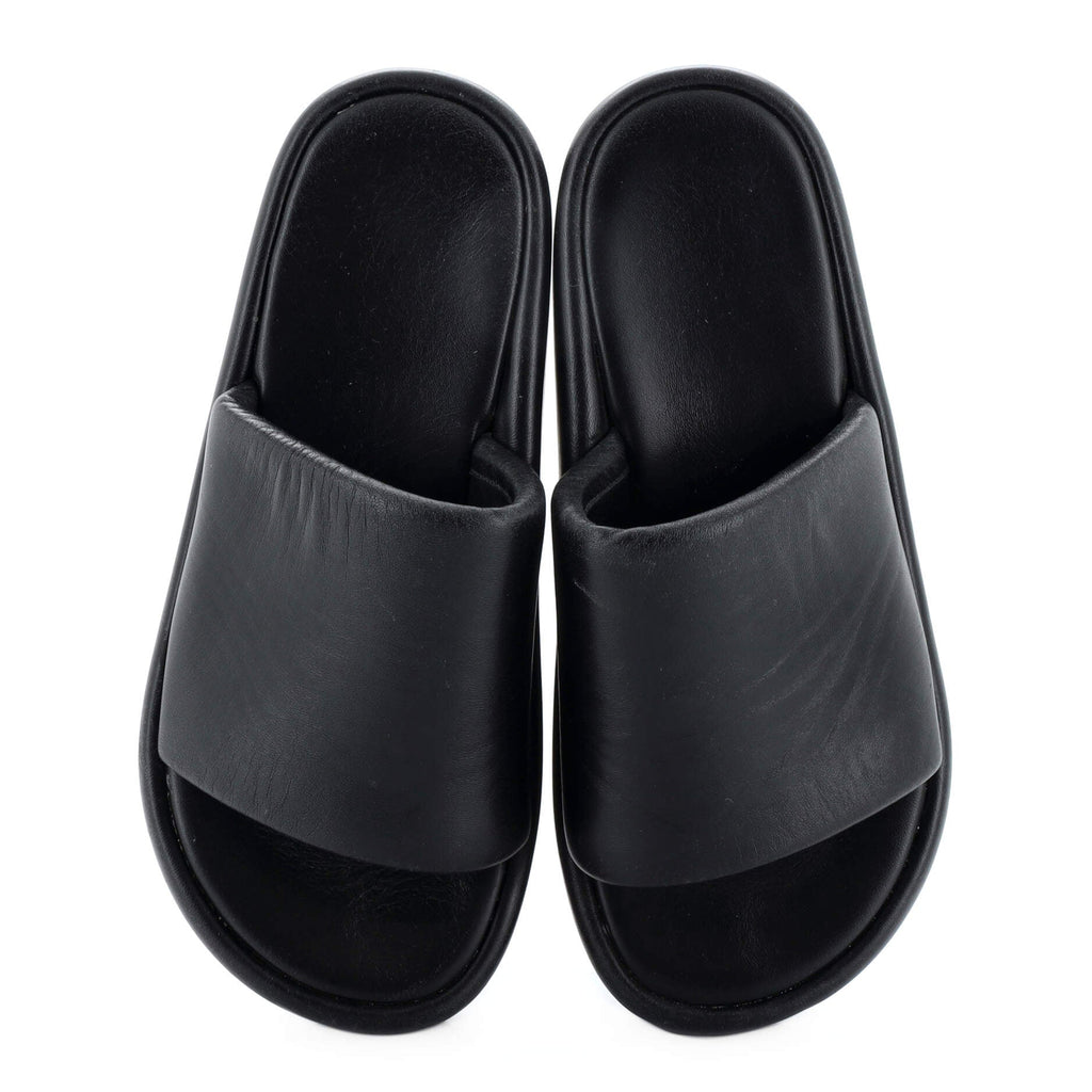 Women's Rise Platform Slide Sandals Leather
