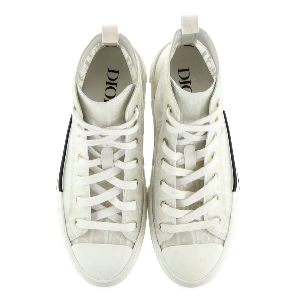 Men's B23 High-Top Sneakers Oblique Coated Canvas and PVC