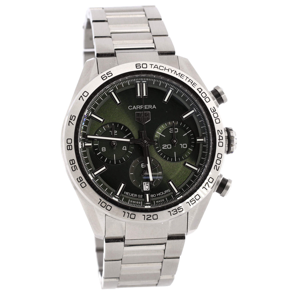 Carrera Calibre Heuer 02 Chronograph Automatic Watch Stainless Steel 44