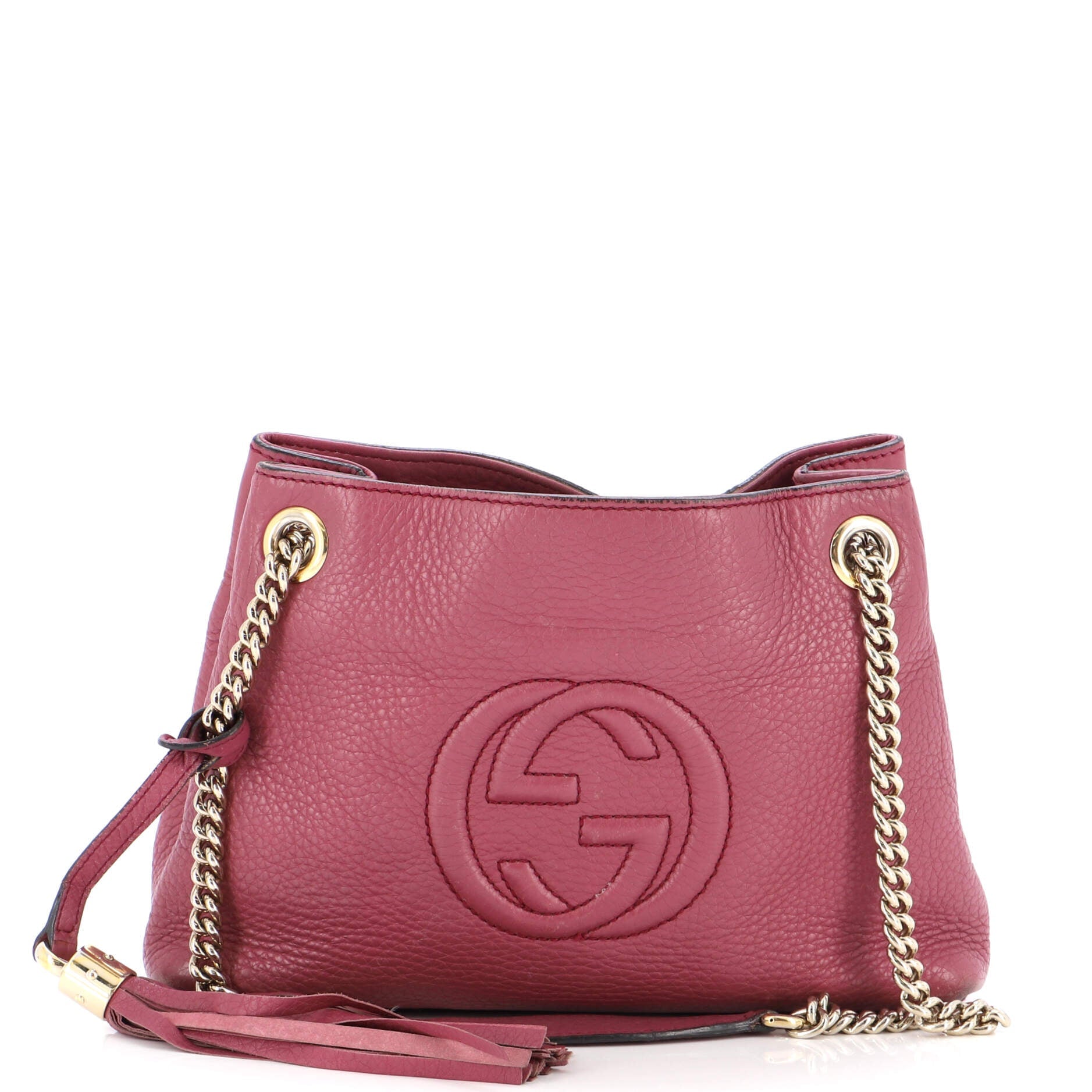 Soho Chain Strap Shoulder Bag Leather Mini