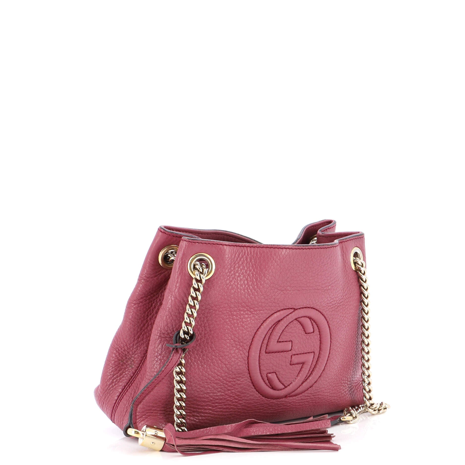 Soho Chain Strap Shoulder Bag Leather Mini