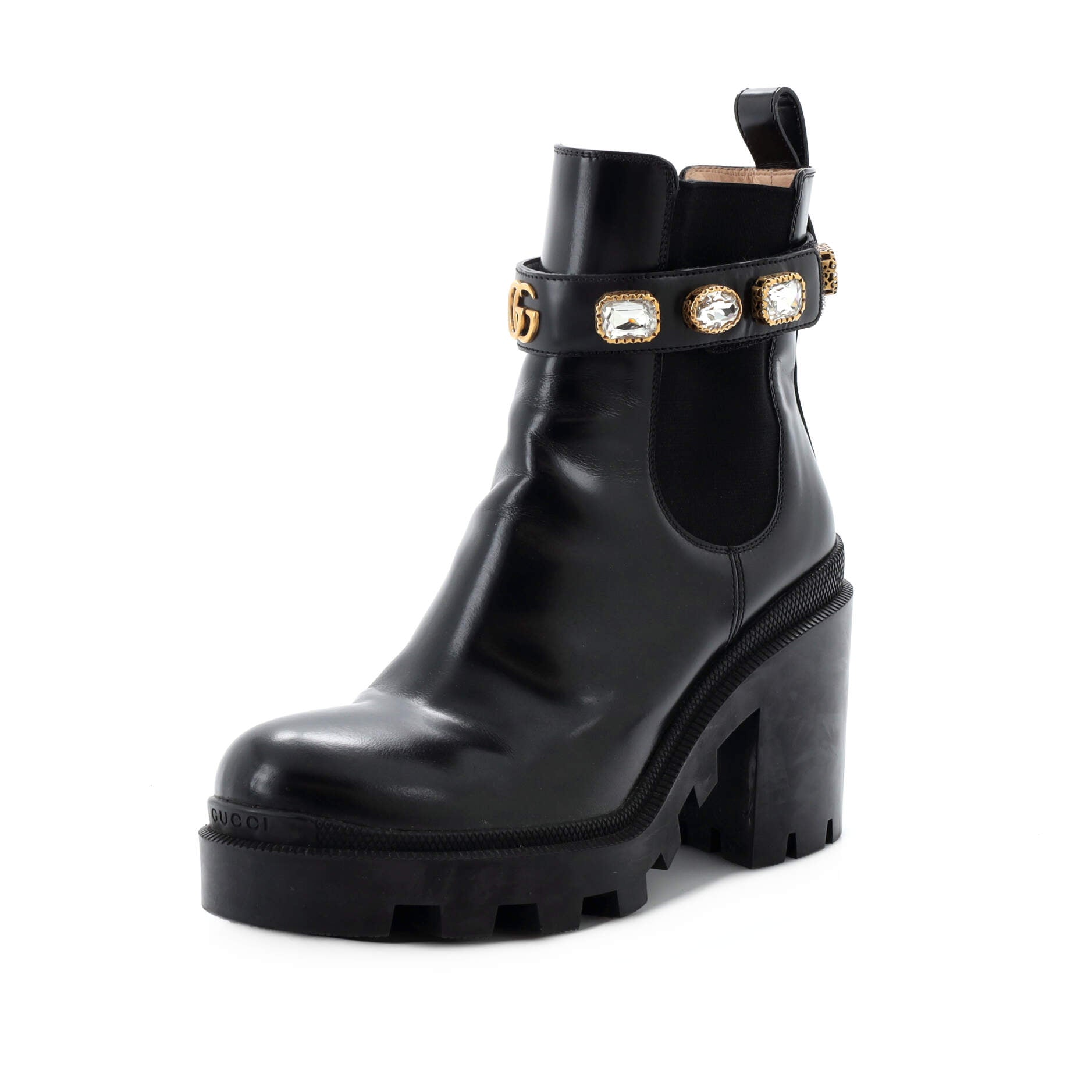 Women's Trip Boots Embellished Leather