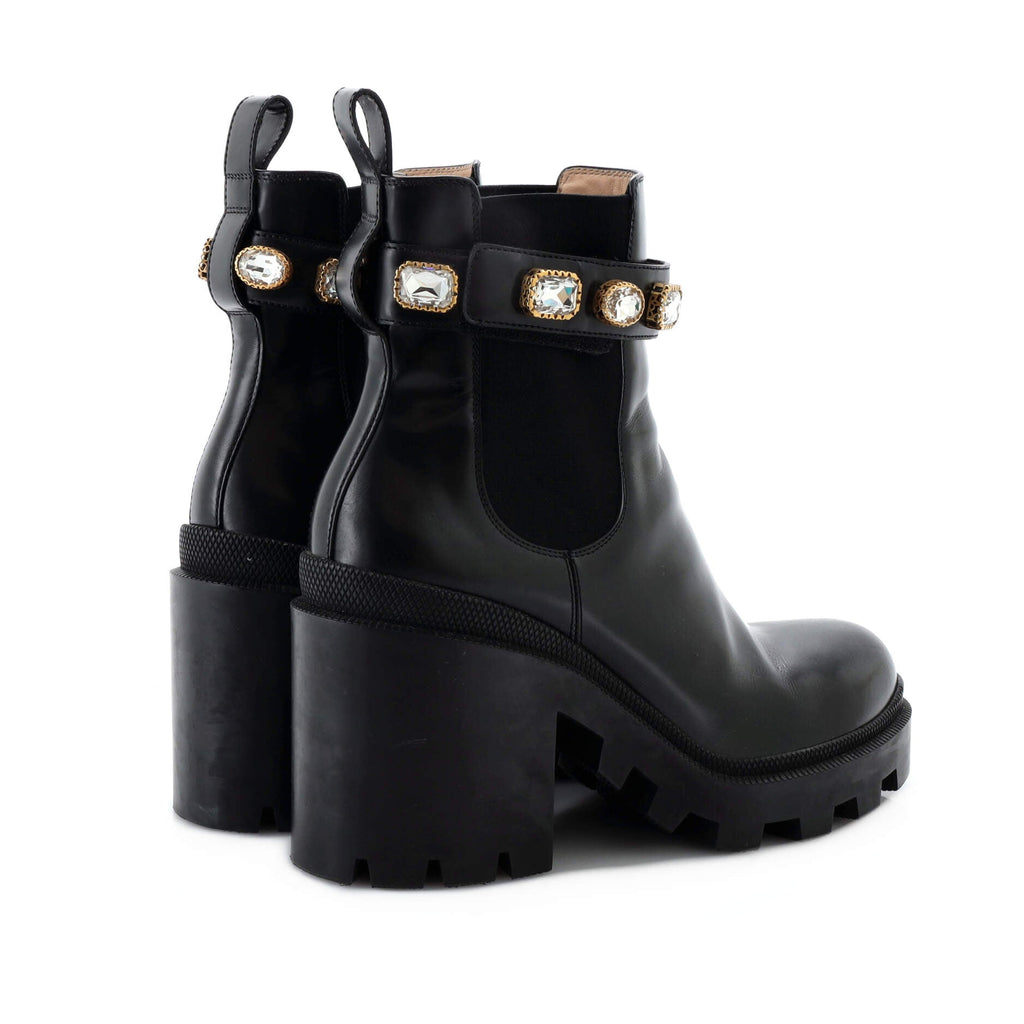 Women's Trip Boots Embellished Leather