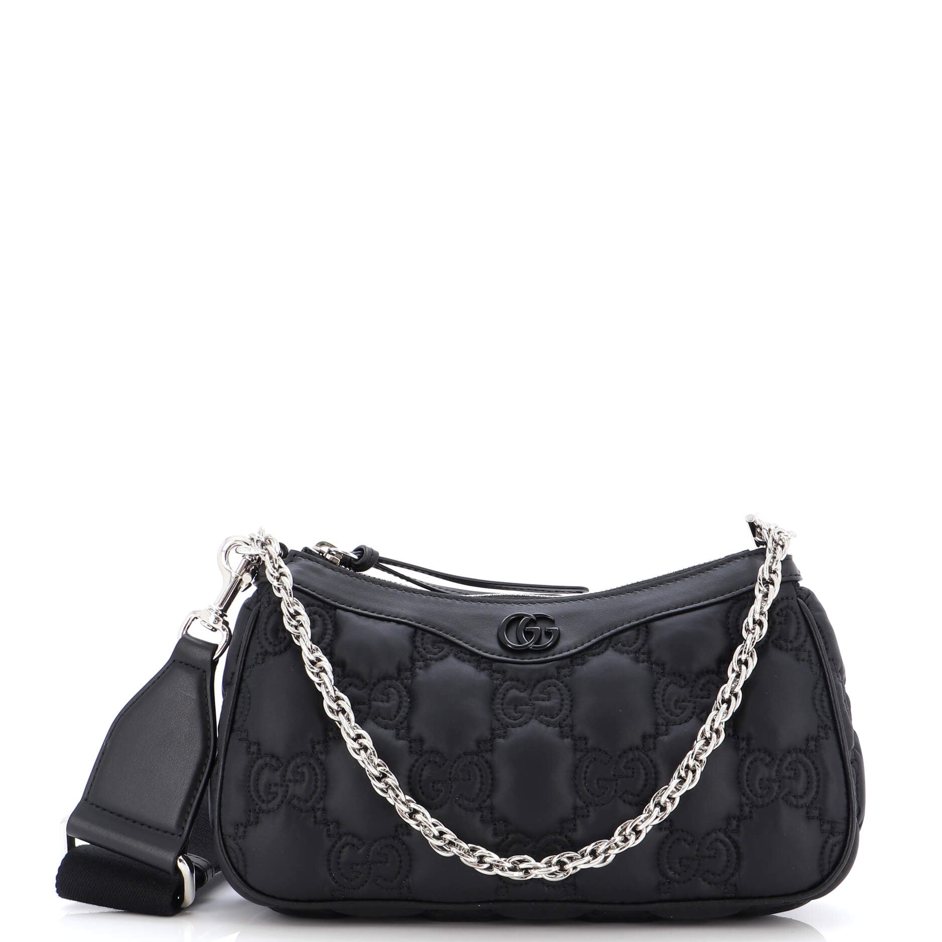Zip Shoulder Bag GG Matelasse Leather Mini