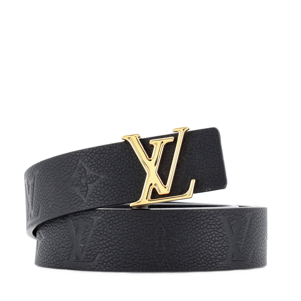 LV Initiales Reversible Belt Monogram Empreinte Leather Medium 85