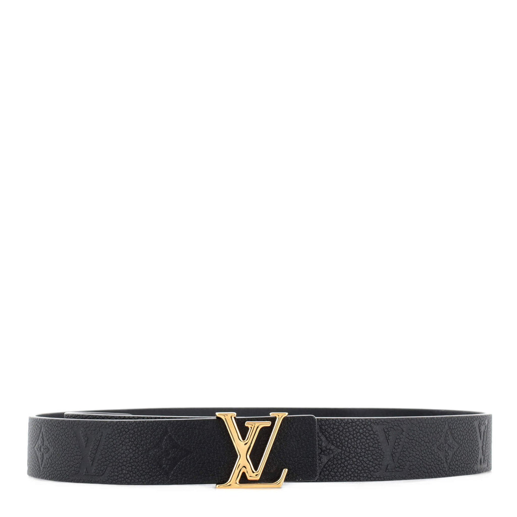 LV Initiales Reversible Belt Monogram Empreinte Leather Medium 85
