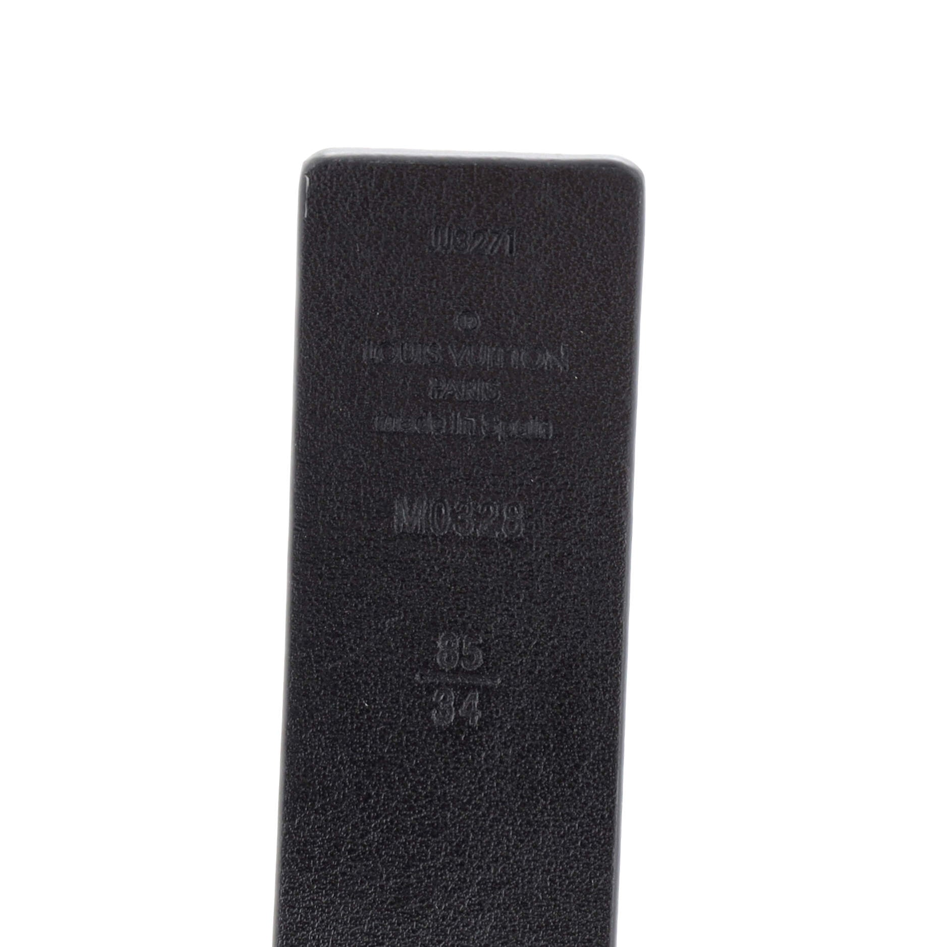 LV Initiales Reversible Belt Monogram Empreinte Leather Medium 85