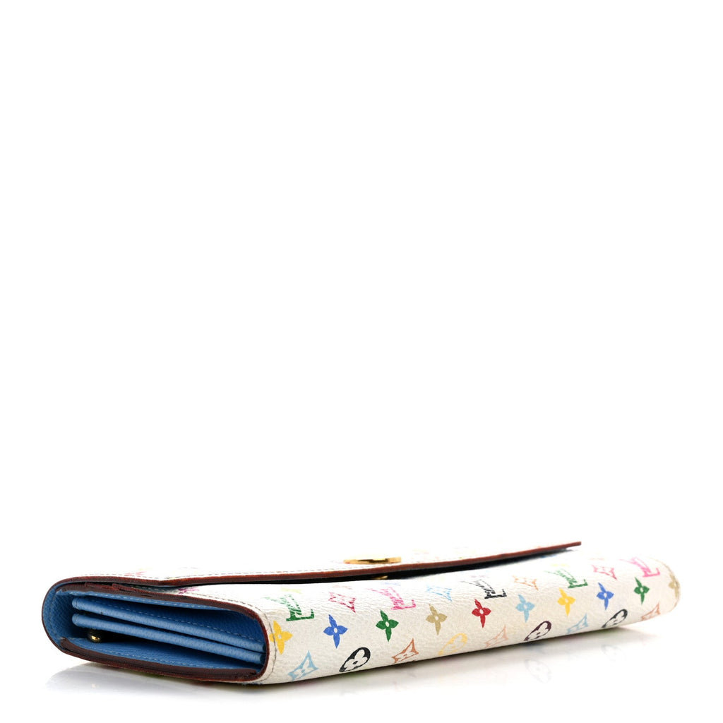 Monogram Multicolor Sarah Wallet White Anie