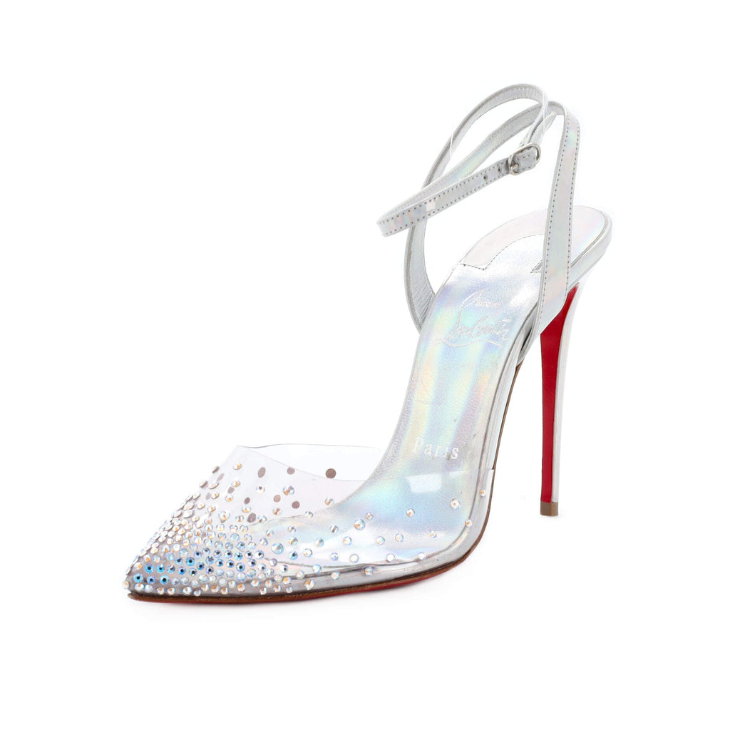Women's Spikaqueen Slingback Pumps Embellished PVC and Leather 100