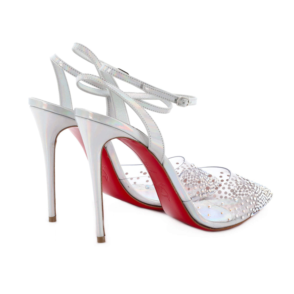 Women's Spikaqueen Slingback Pumps Embellished PVC and Leather 100