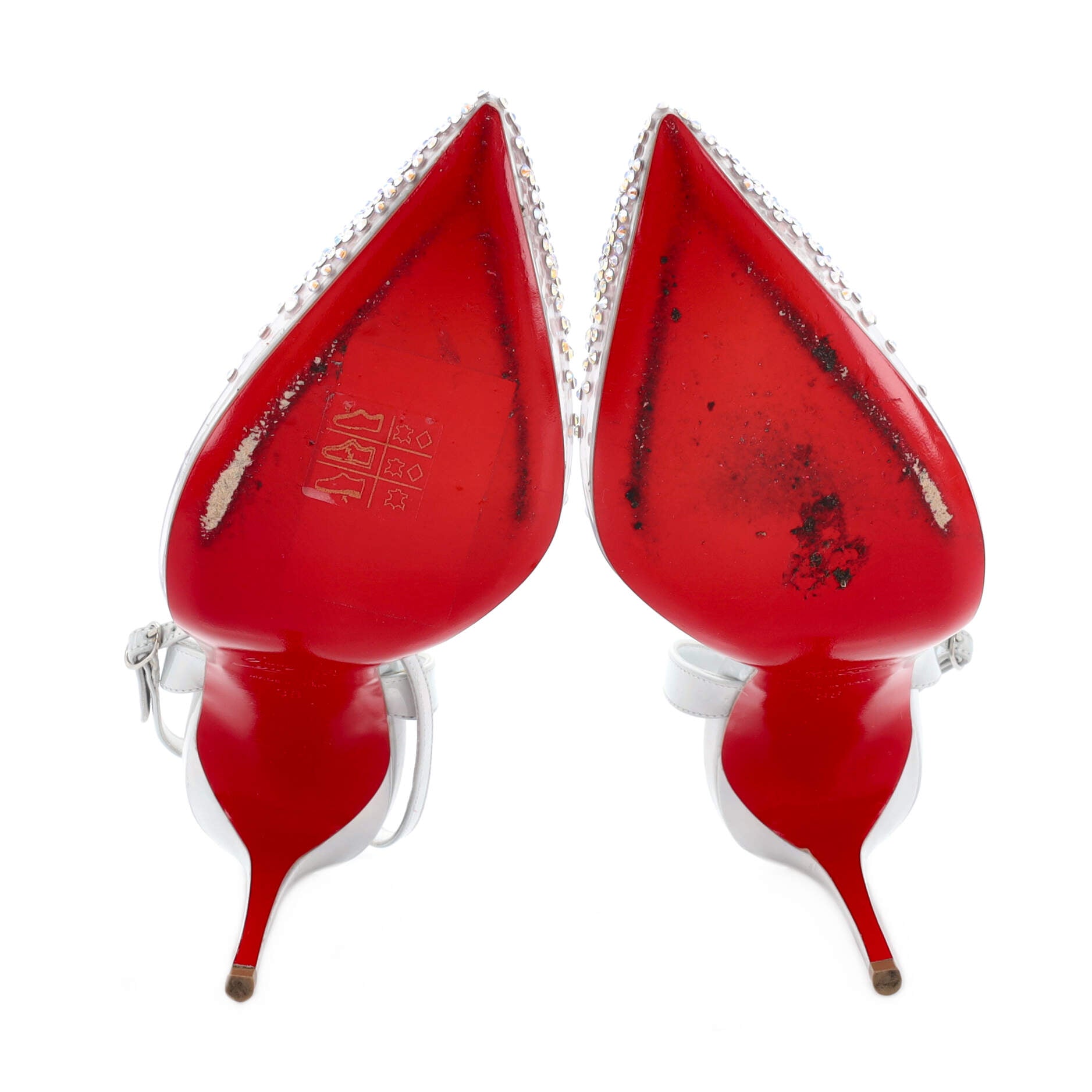 Women's Spikaqueen Slingback Pumps Embellished PVC and Leather 100