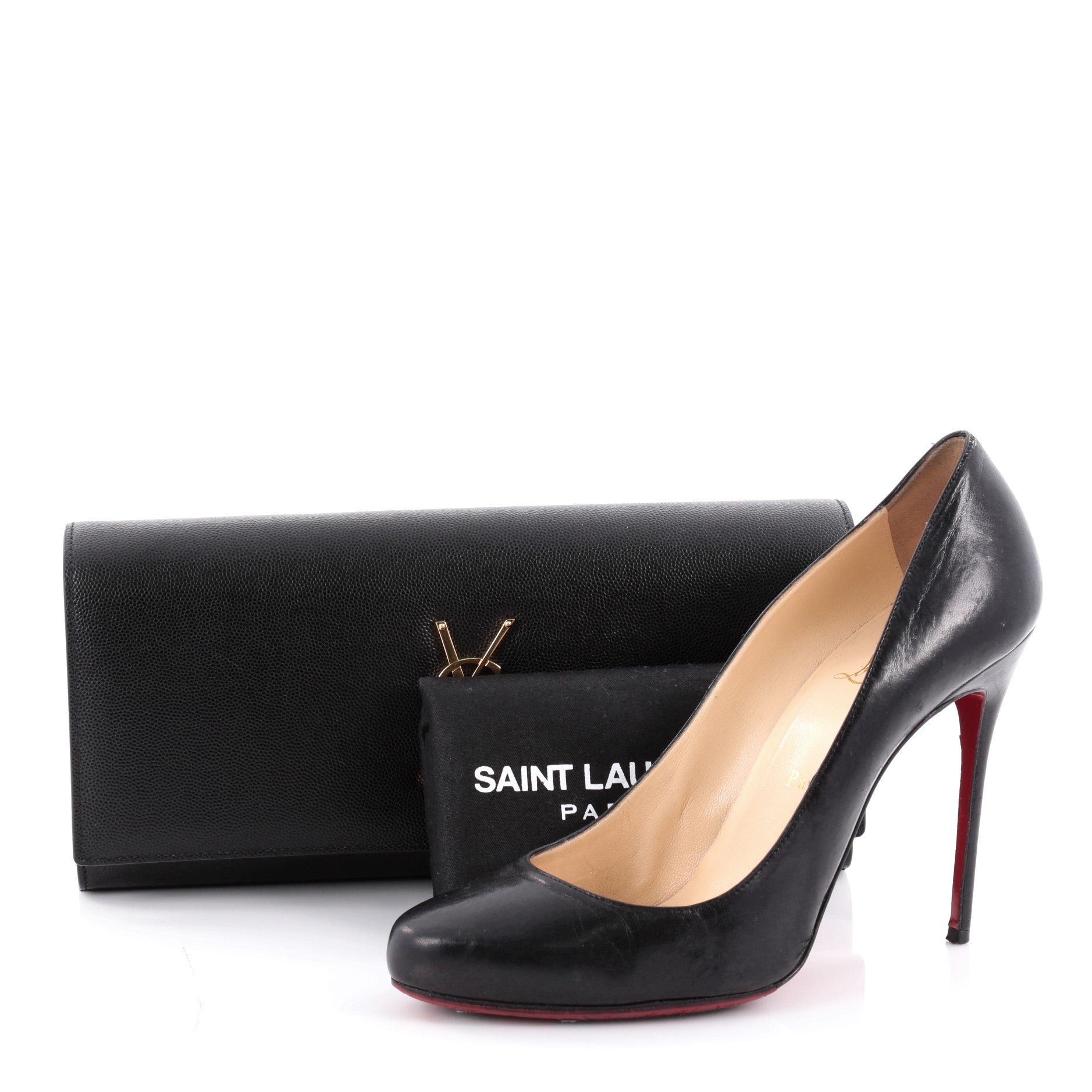 Classic Monogram Clutch Leather Medium