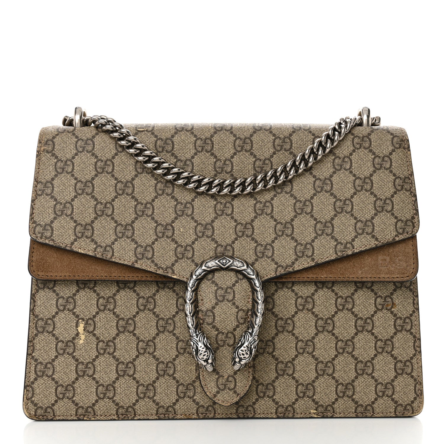 GG Supreme Monogram Medium Dionysus Shoulder Bag Taupe