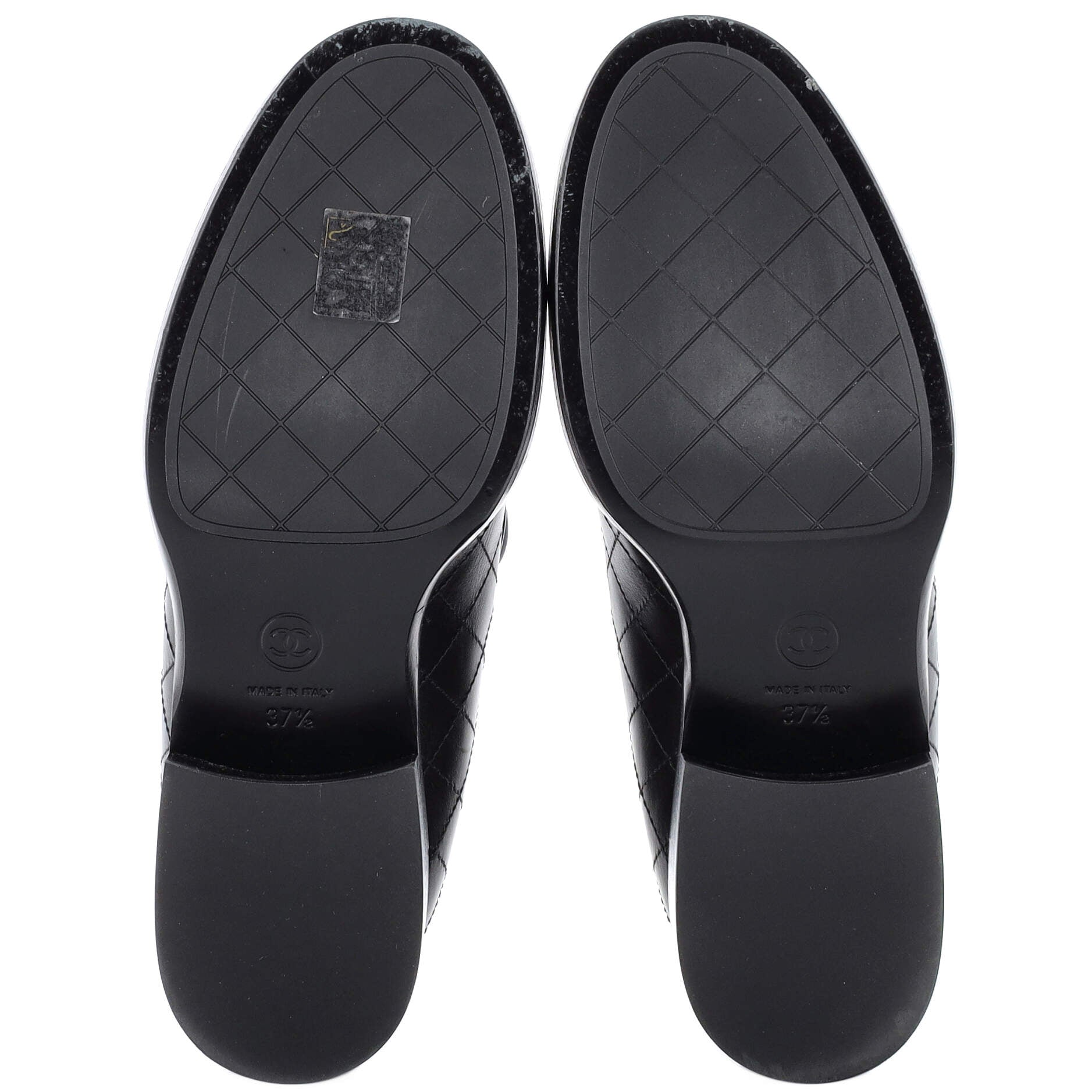 Women's CC Platform Loafers Stitched Leather