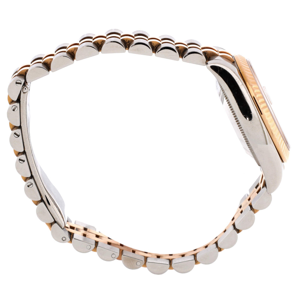 Oyster Perpetual Datejust Automatic Watch Stainless Steel and Rose Gold with Diamond Markers 31