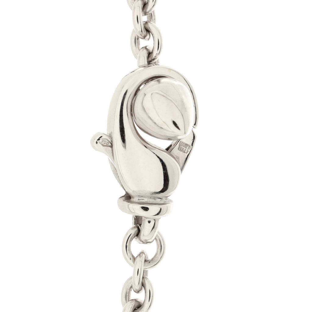 Tondo Sun Pendant Necklace 18K Yellow Gold and Stainless Steel with Diamonds