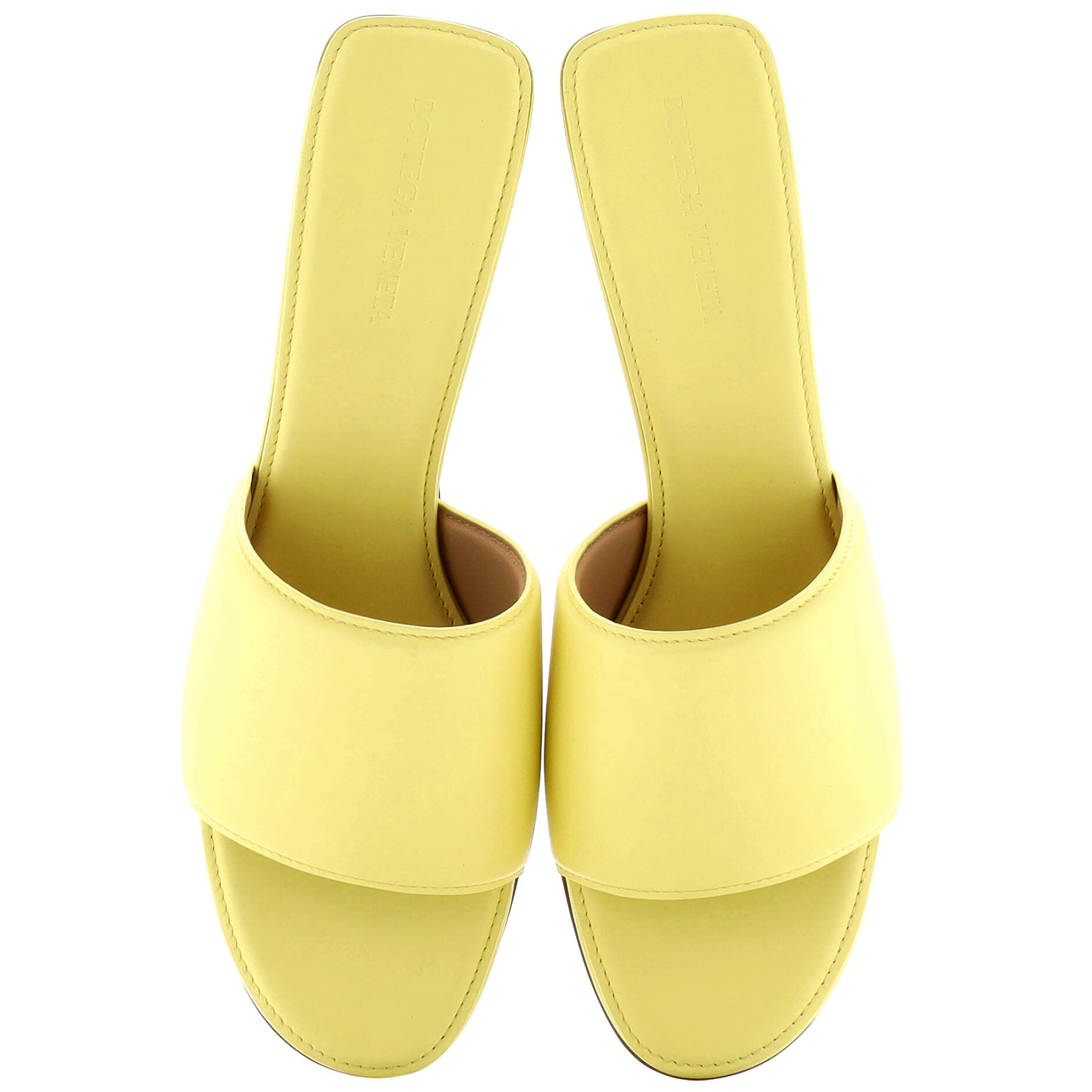 Women's Block Heel Mule Sandals Leather