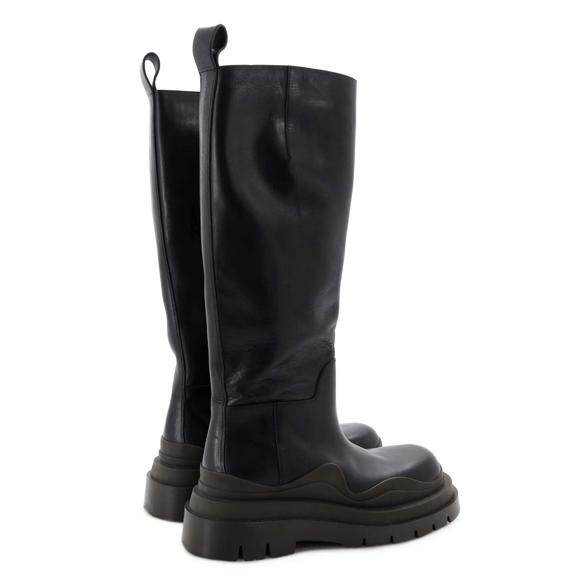 Women's Tire Knee High Boots Leather