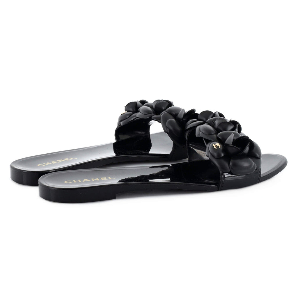Women's Triple Camellia Mule Sandals Rubber