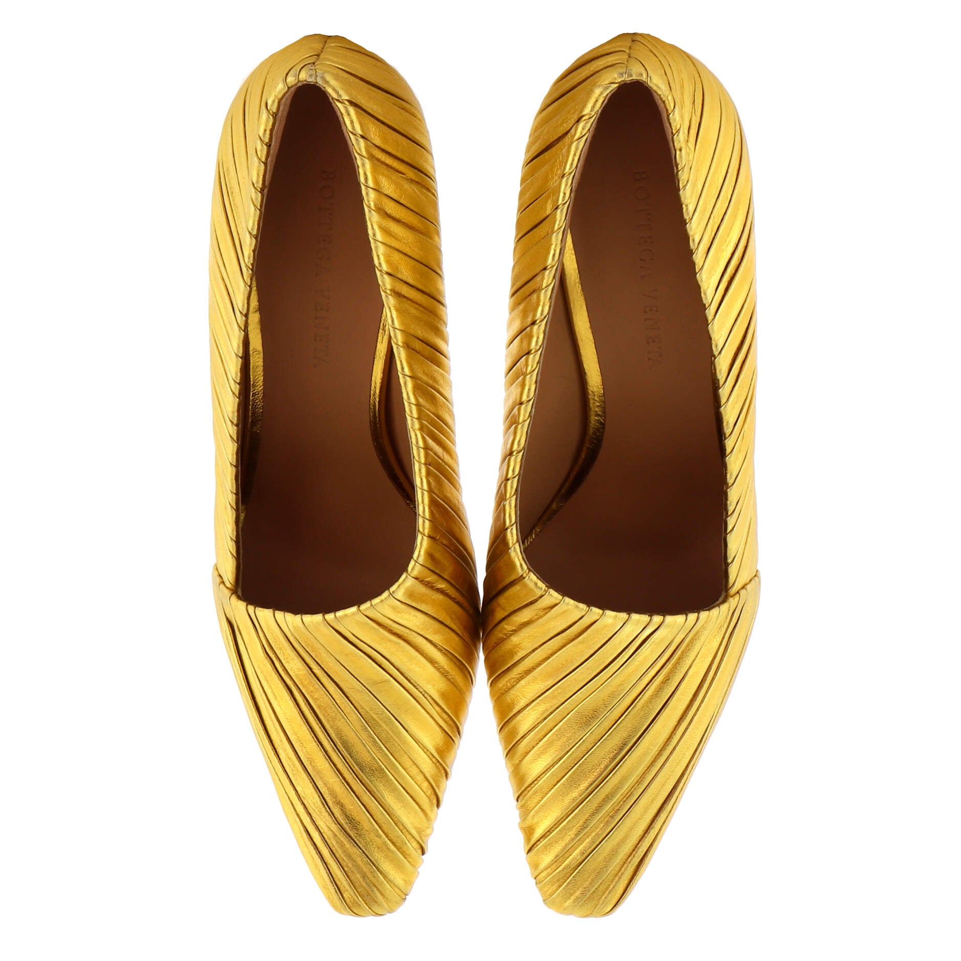 Women's Folded Almond Pumps Lame