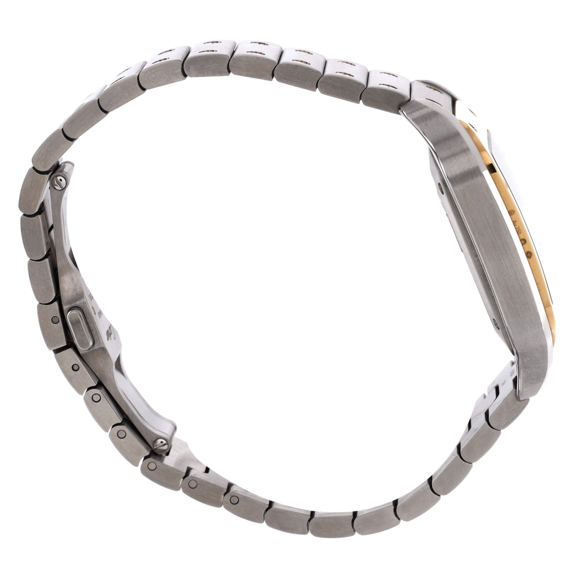 Santos de Cartier Automatic Watch Stainless Steel and Yellow Gold 35