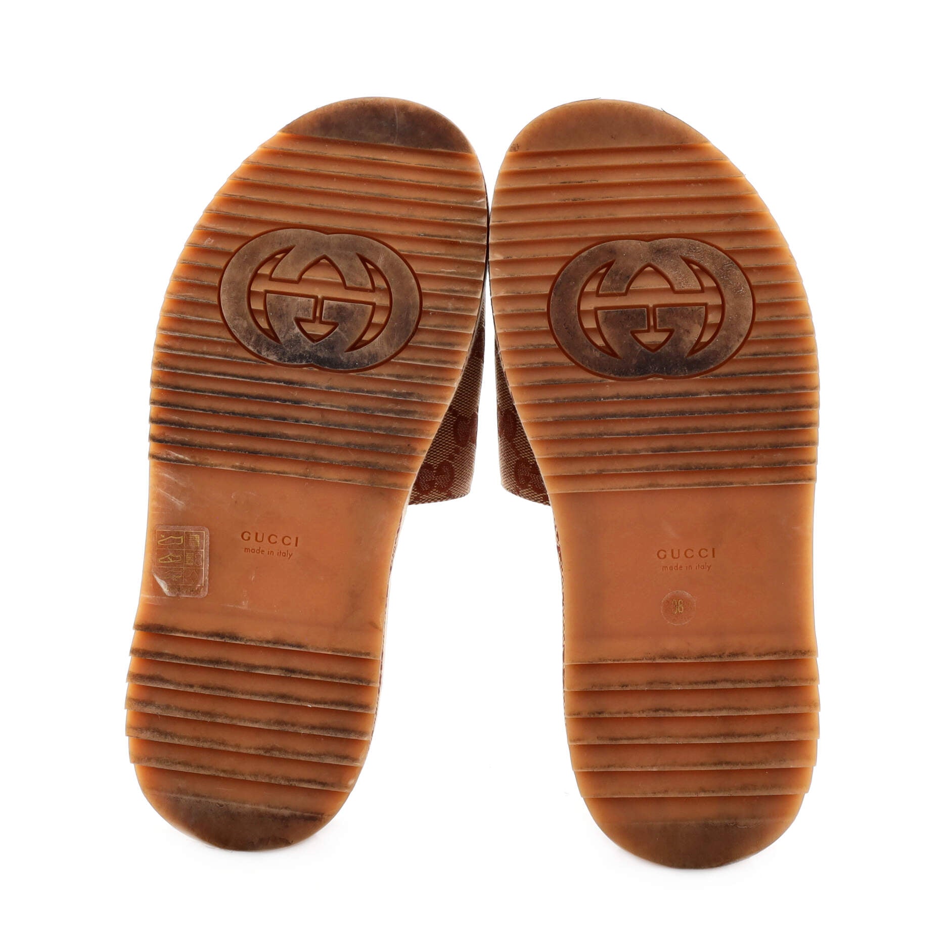 Women's Angelina Platform Slide Sandals GG Canvas