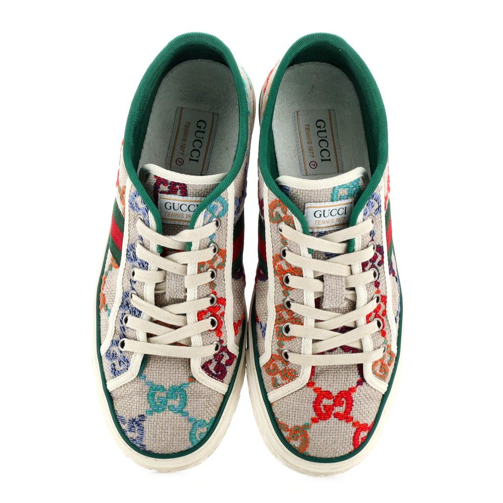 1977 Tennis Sneakers GG Embroidered Canvas