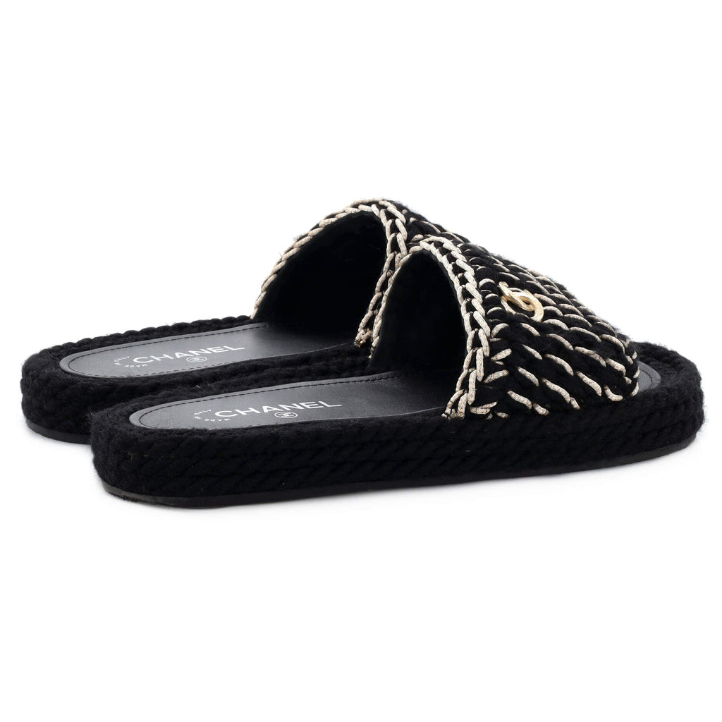 Women's CC Slide Sandals Braided Knit