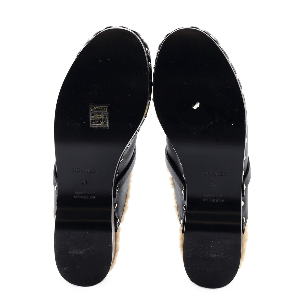 Women's Carlotta Mules Leather with Shearling