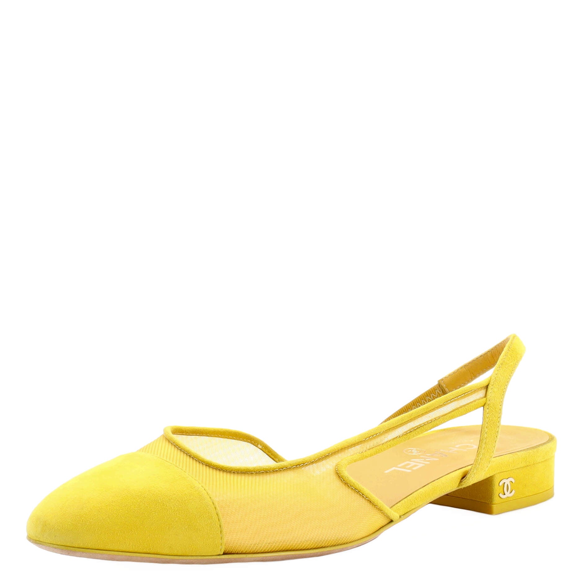Women's Cap Toe CC Slingback Flats Mesh