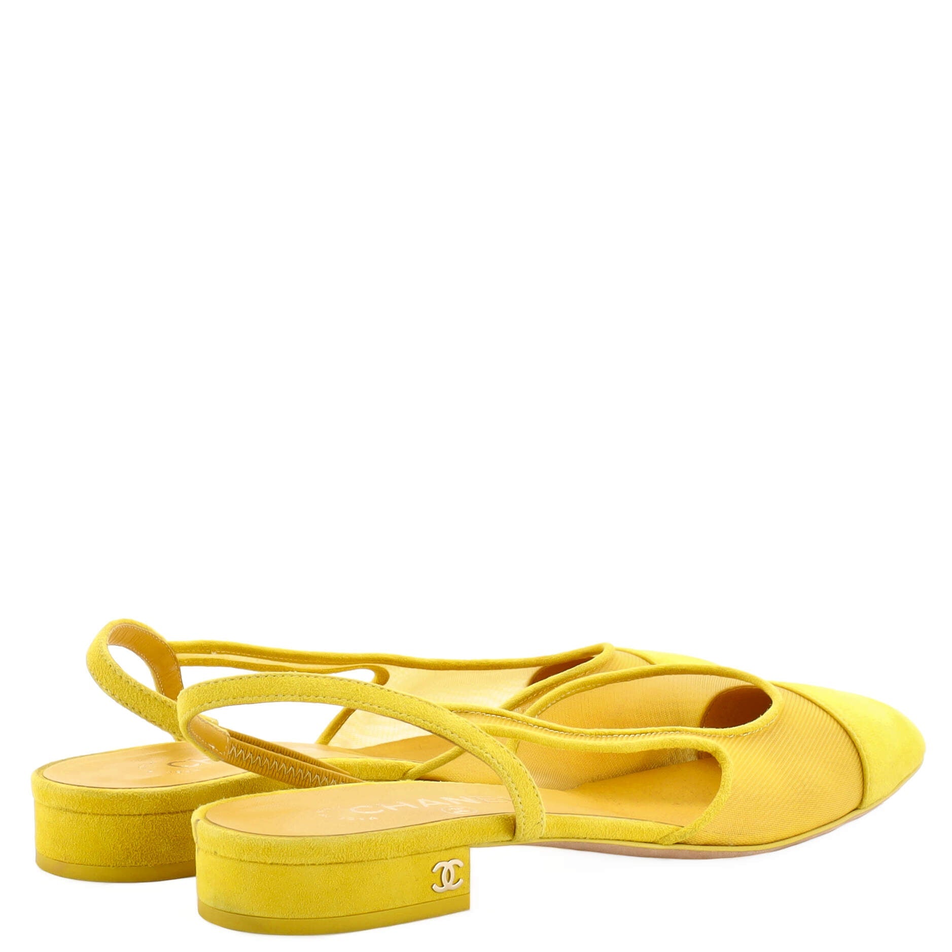 Women's Cap Toe CC Slingback Flats Mesh
