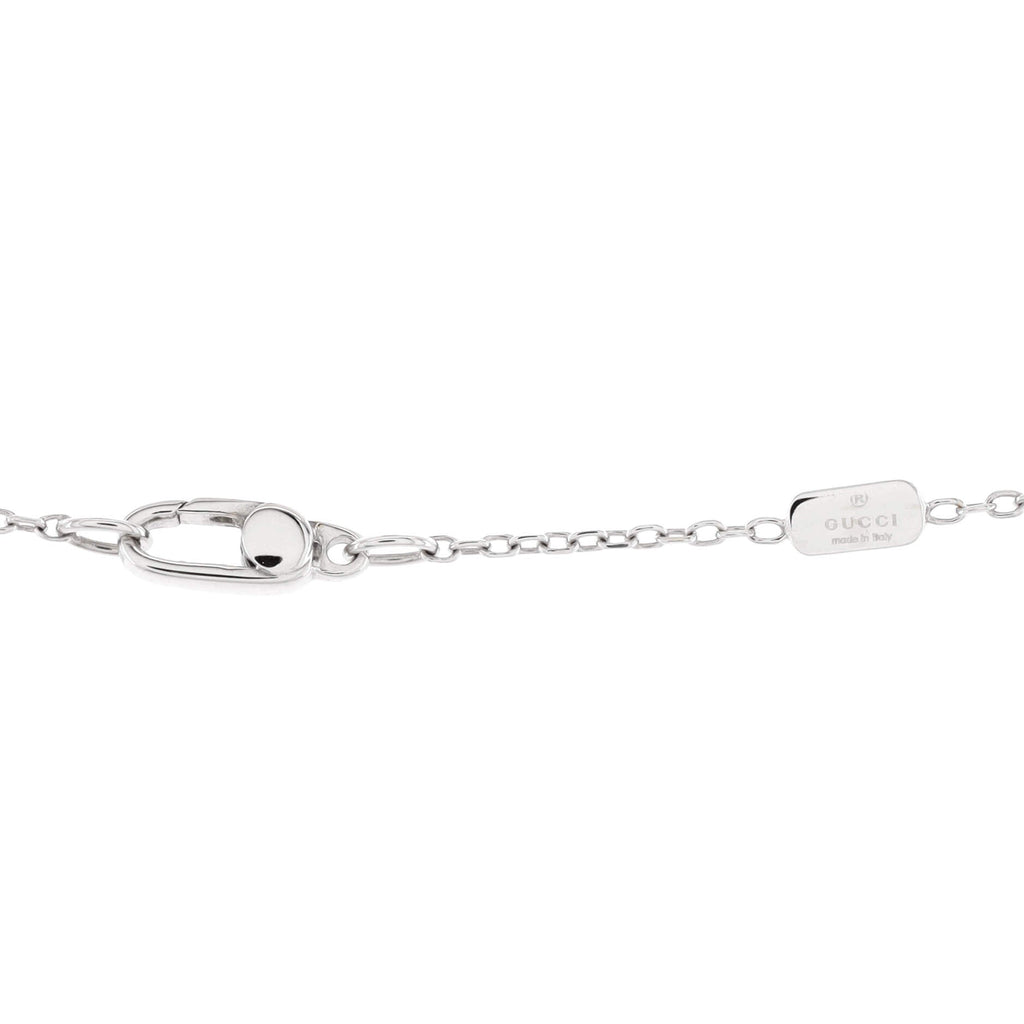 Icon Twirl Pendant Necklace 18K White Gold