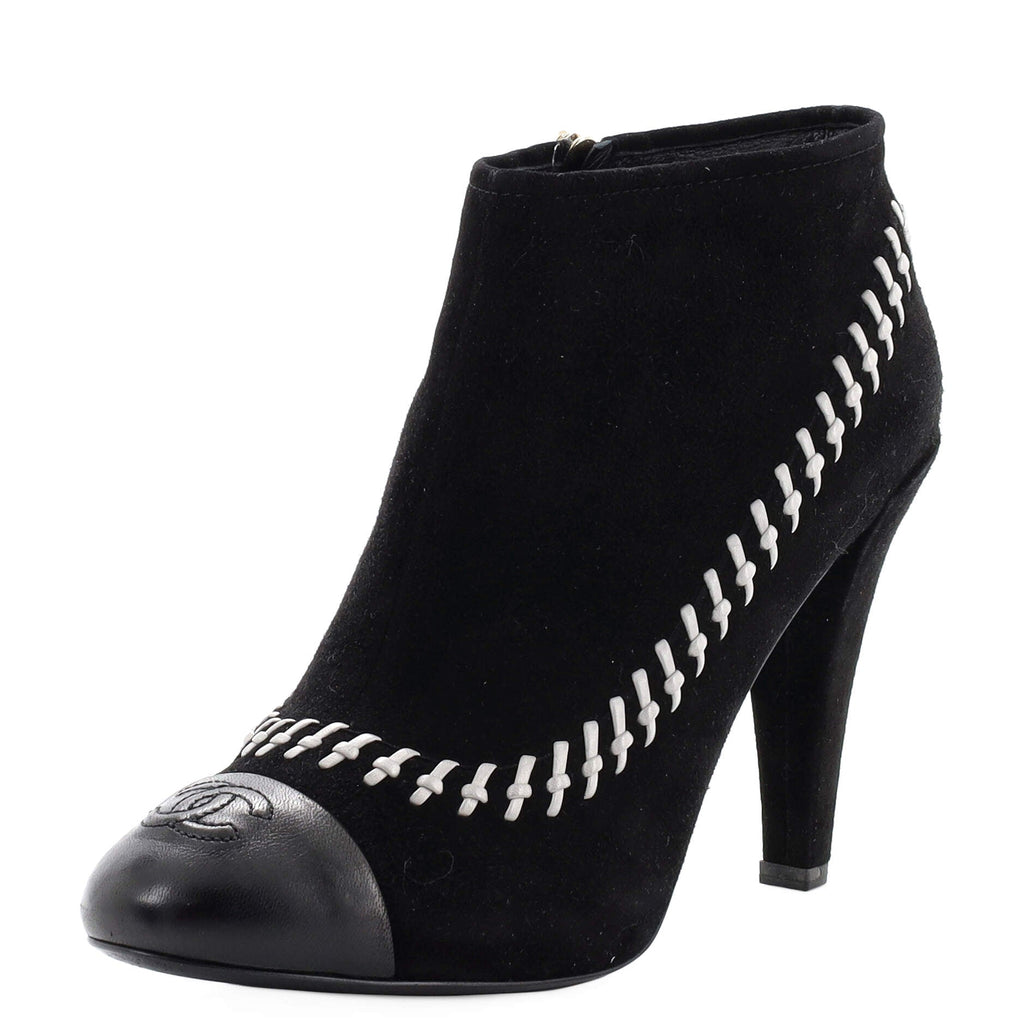 Women's CC Ankle Boots Whipstitch Suede