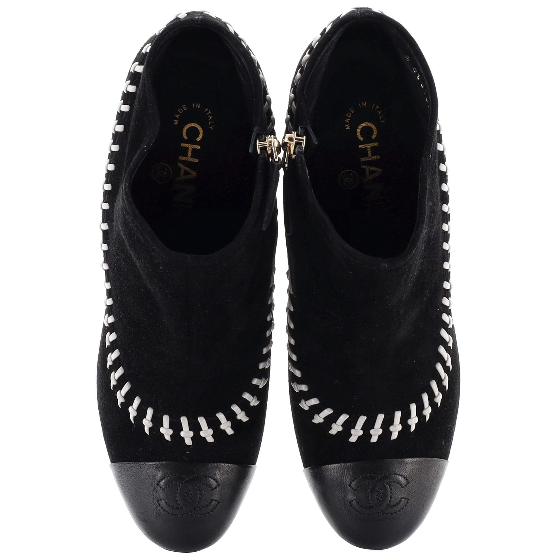 Women's CC Ankle Boots Whipstitch Suede