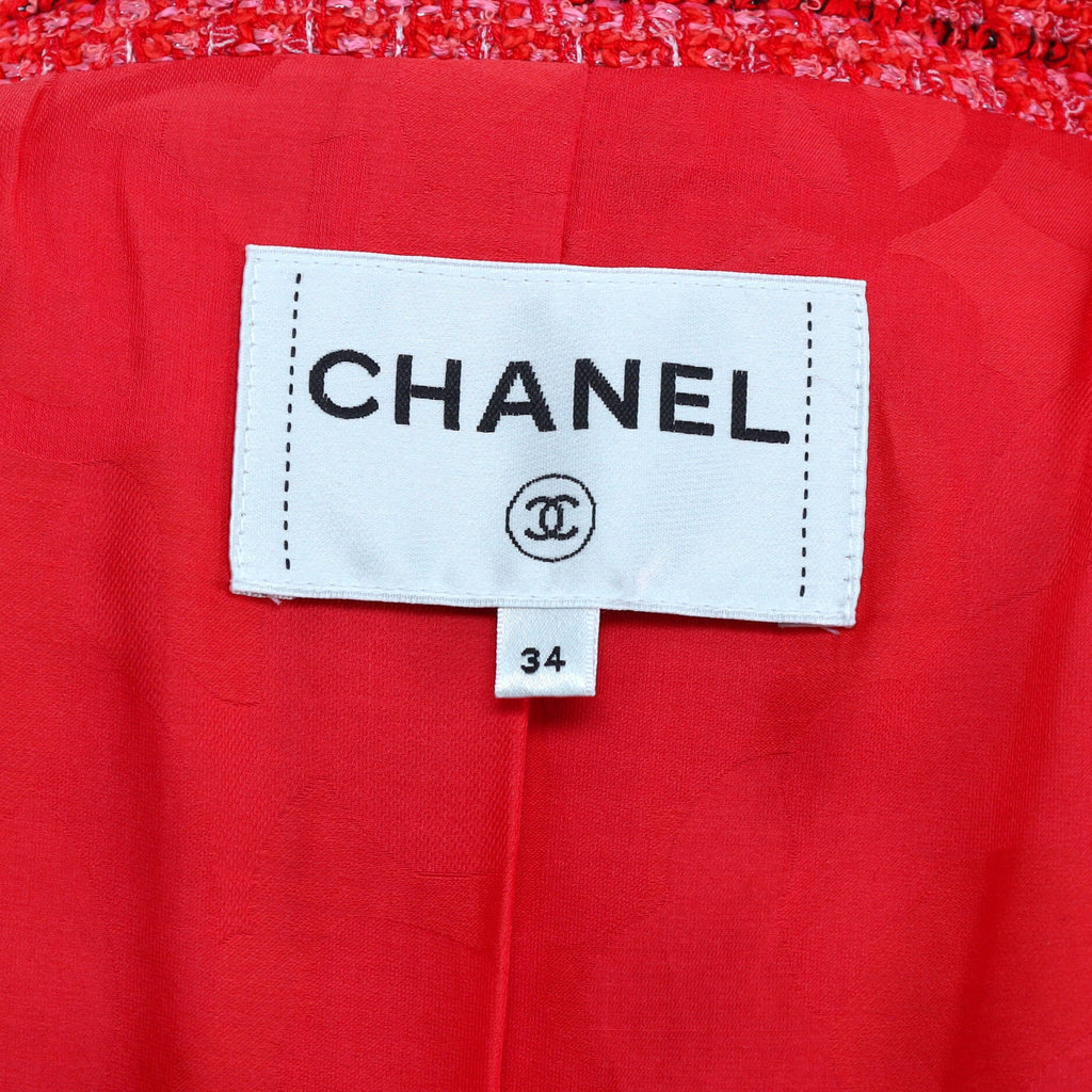 Women's Four Pocket Long Button Up Coat Tweed