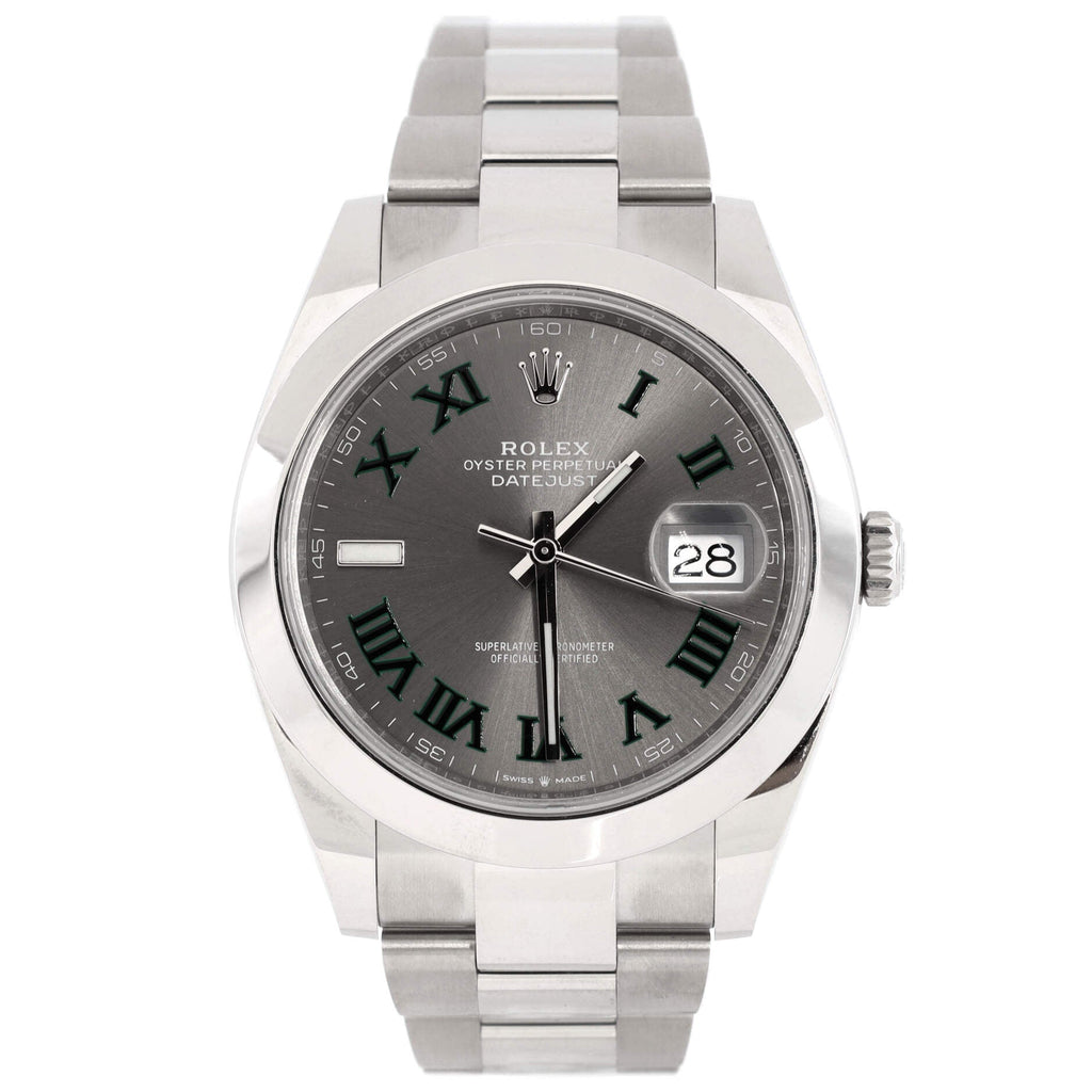 Oyster Perpetual Datejust Wimbledon Automatic Watch Stainless Steel 41