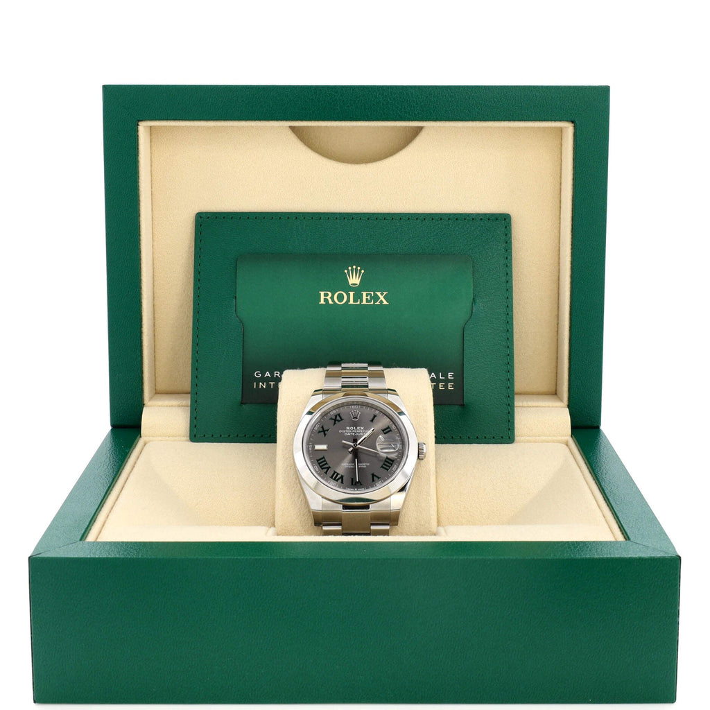Oyster Perpetual Datejust Wimbledon Automatic Watch Stainless Steel 41