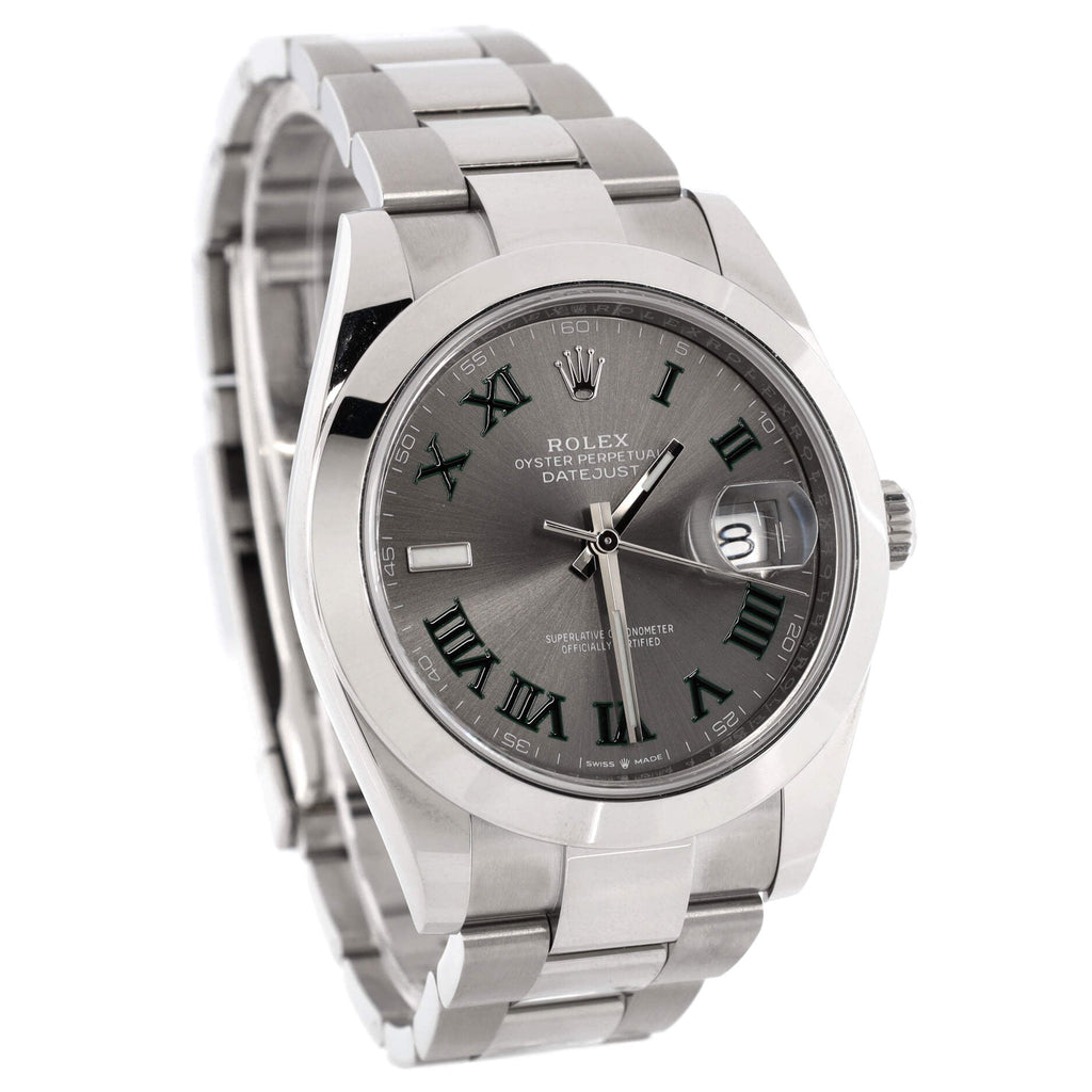 Oyster Perpetual Datejust Wimbledon Automatic Watch Stainless Steel 41