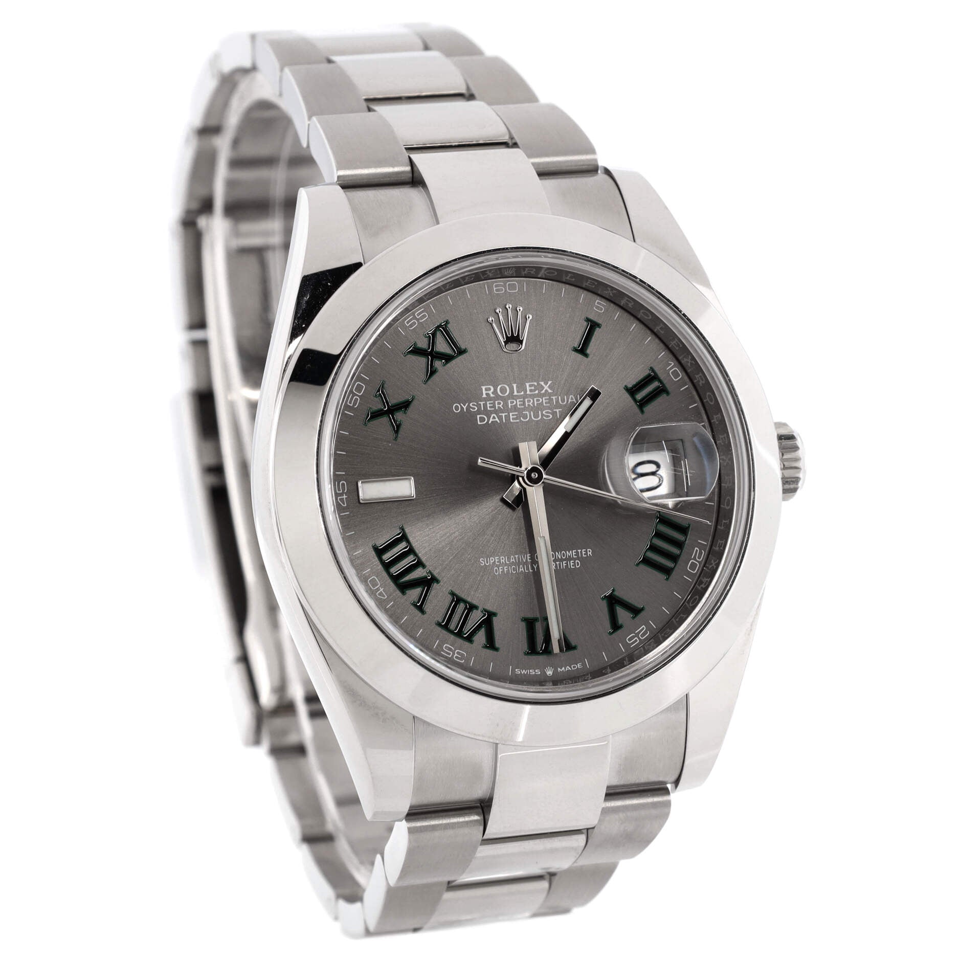 Oyster Perpetual Datejust Wimbledon Automatic Watch Stainless Steel 41