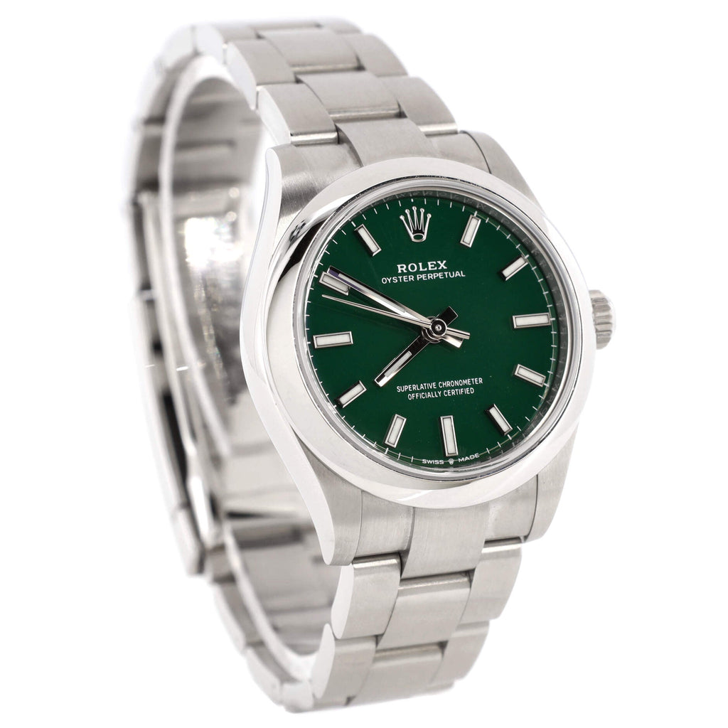 Oyster Perpetual Green Automatic Watch Stainless Steel 31