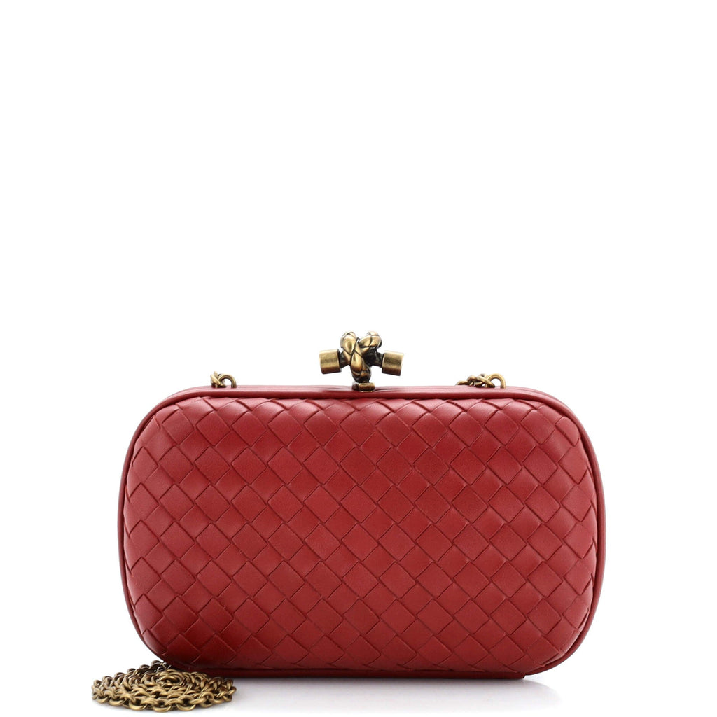 Box Knot Chain Clutch Intrecciato Nappa Small