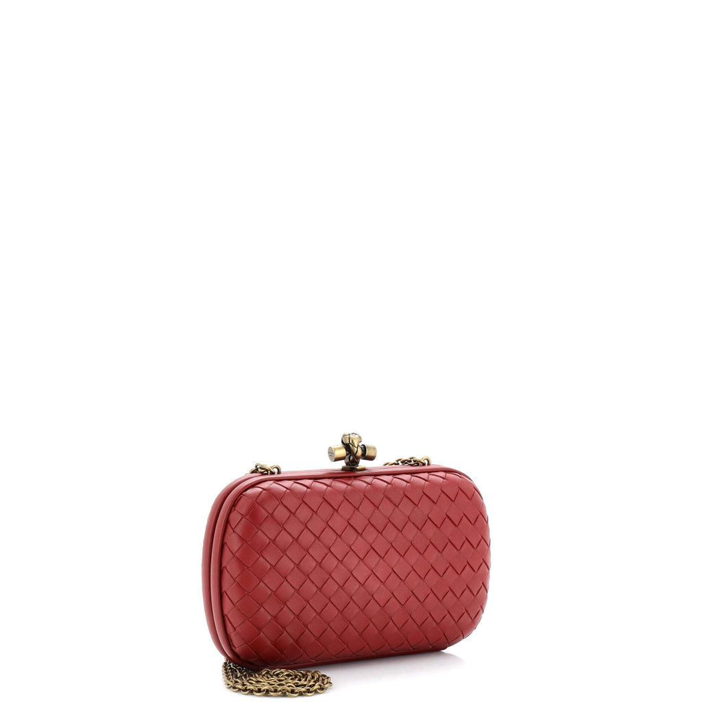 Box Knot Chain Clutch Intrecciato Nappa Small